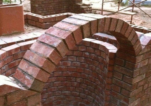 rough brick arch